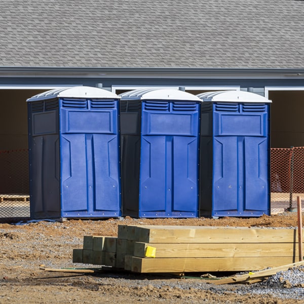 how often are the porta potties cleaned and serviced during a rental period in Greenbrae California